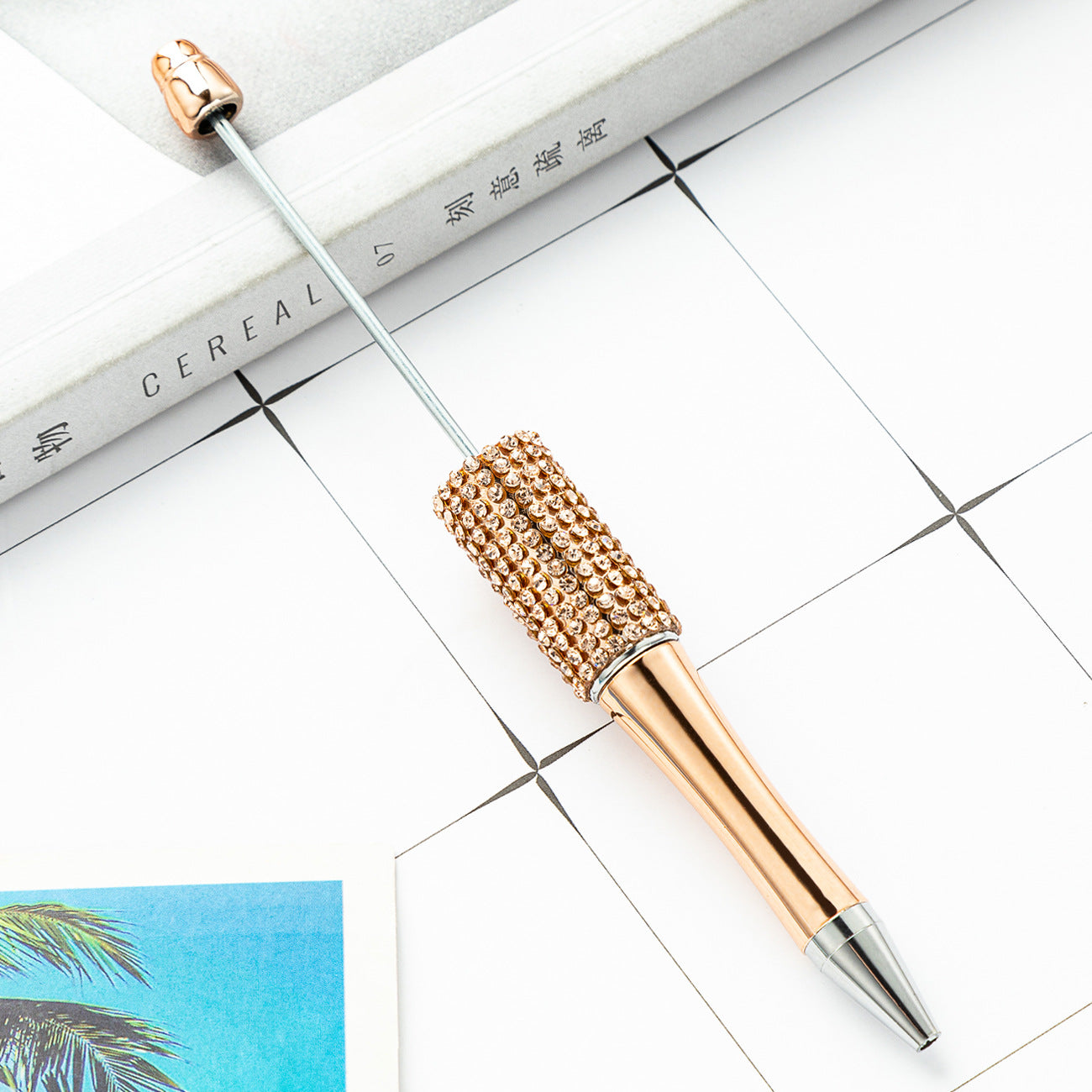 Wholesale Beadable Pens Rhinestone Pens Plastic Handmade Diamond Pen